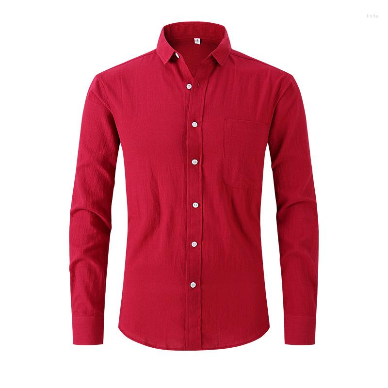 Men's Casual Shirts Men Tops Long Sleeve Linen Solid Color Breathable Comfy Blouse Hawaiian Summer Handsome Men'shirts, C-m19-7
Men's Casual Shirts Men Tops Long Sleeve Linen Solid Color Breathable Comfy Blouse Hawaiian Summer Handsome Men'shirts, C-m19-7