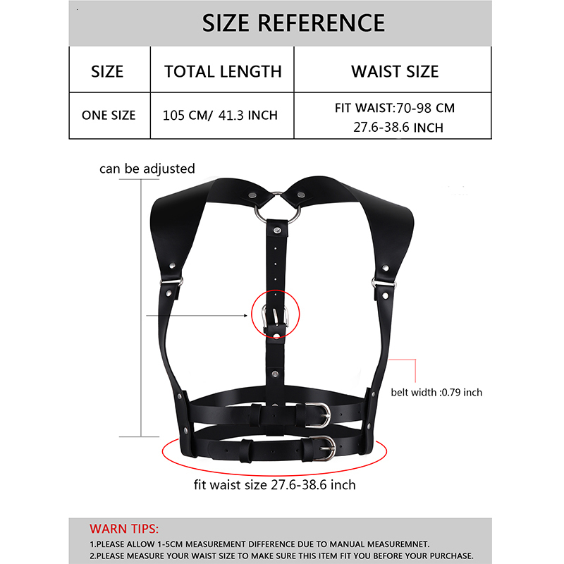 Suspenders Women Leather Harness Belt Strap Girdle Sexy Lady Handmade Belt Decorative Shirt Dress Smooth Buckle Vest Harness For Female 230316