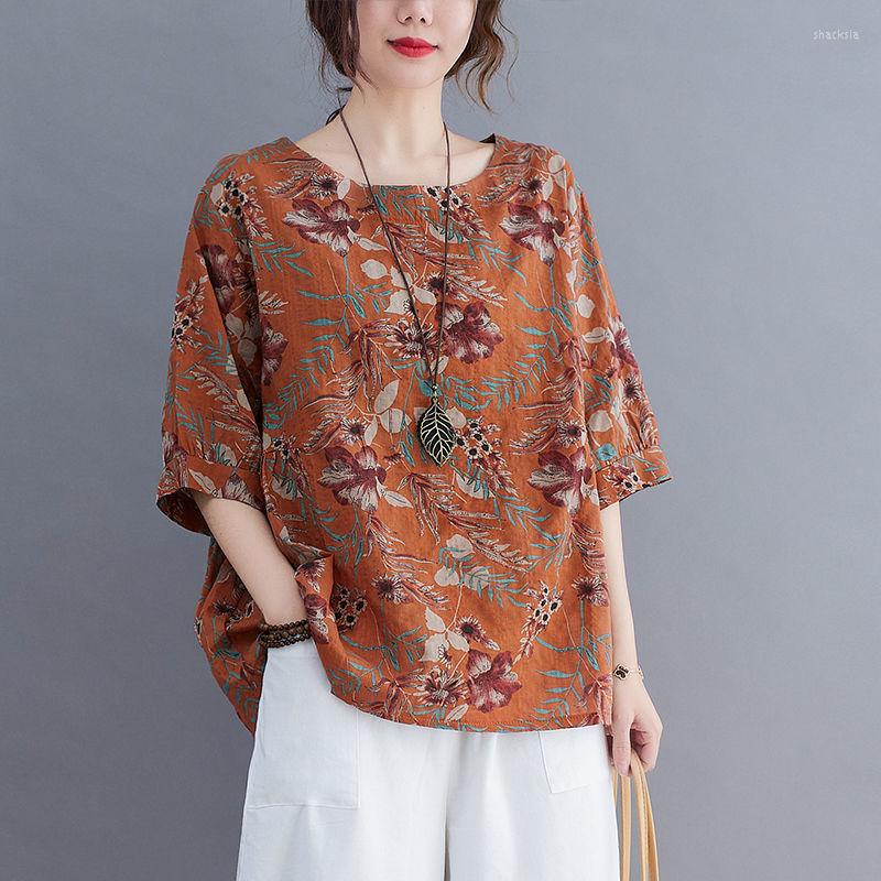 Women's T Shirts Ladies Retro Flower Geometric Pattern Print O-neck Women Half Sleeve T-shirt Loose Causal Cotton Bottomed Tee Pullover, Messy flower print
Women's T Shirts Ladies Retro Flower Geometric Pattern Print O-neck Women Half Sleeve T-shirt Loose Causal Cotton Bottomed Tee Pullover, Messy flower print