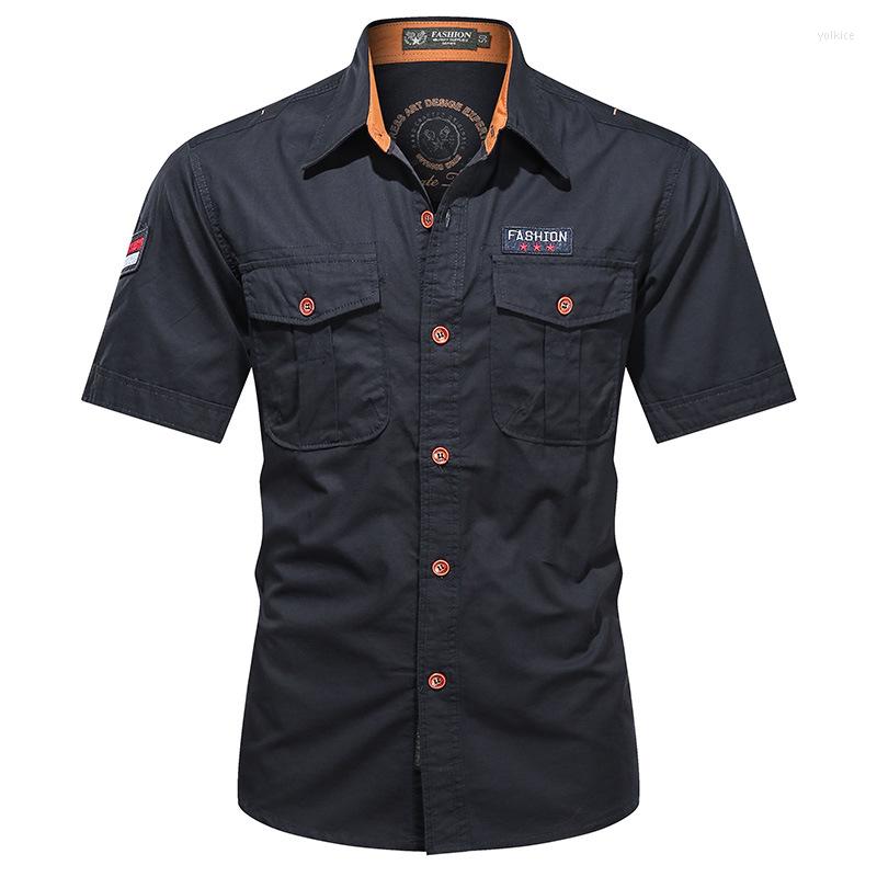 Men's Casual Shirts Tooling Cotton Men Outdoor Shirt 2023 Summer Fashion Military Short Sleeve Classic Brand Male Trendy Slim Tops, Military green
Men's Casual Shirts Tooling Cotton Men Outdoor Shirt 2023 Summer Fashion Military Short Sleeve Classic Brand Male Trendy Slim Tops, Military green