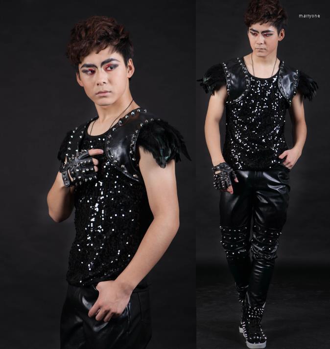 Men' Tank Tops Original Rivet Feather Men Vest Clothing Camiseta Tirantes Hombre Personalized Singer Dance Stage Street Star Style Dress, No vest 2
Men' Tank Tops Original Rivet Feather Men Vest Clothing Camiseta Tirantes Hombre Personalized Singer Dance Stage Street Star Style Dress, No vest 2