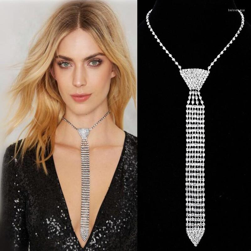 Chains Elegant Crystal Necktie Necklace Fashion Long Rhinestone Bead Chain Ladies Bridal Wedding Accessories
Chains Elegant Crystal Necktie Necklace Fashion Long Rhinestone Bead Chain Ladies Bridal Wedding Accessories