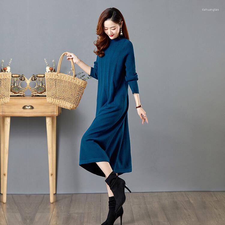 Casual Dresses 2023 Women Knit Sweater Wool Turtleneck Autumn Winter Warm Long Dress, Black
Casual Dresses 2023 Women Knit Sweater Wool Turtleneck Autumn Winter Warm Long Dress, Black