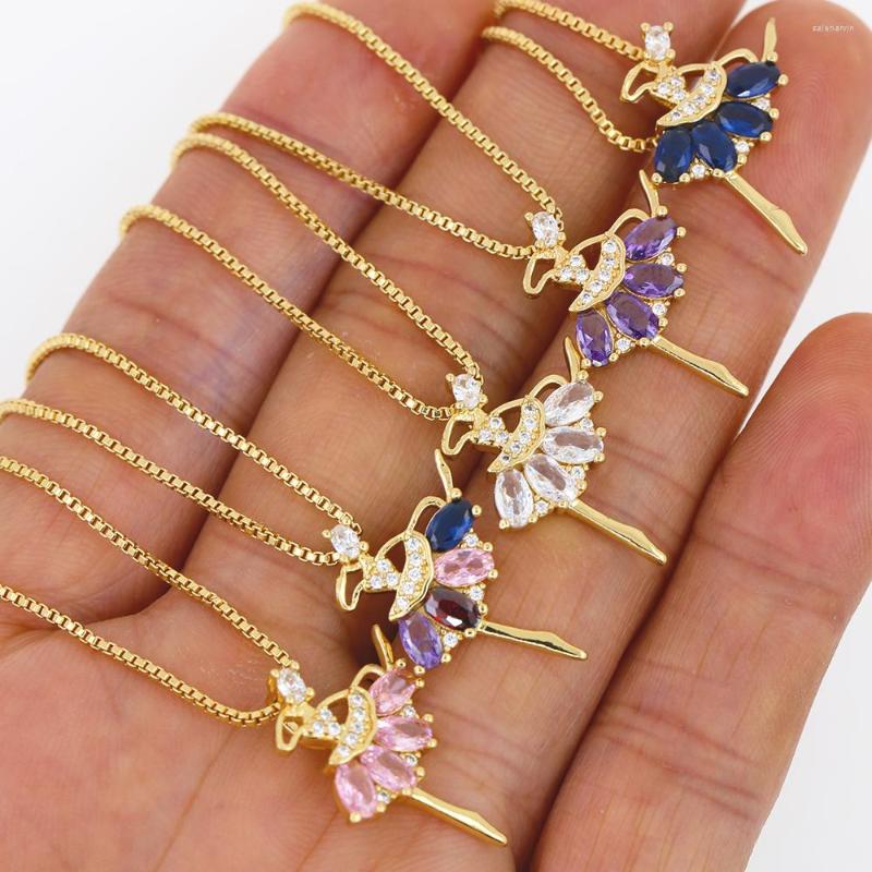 Chains 2023 Tendy Fashion Rainbow CZ Dancing Ballerina Dancer Ballet Pendant Necklace Charm Surprise Jewelry Gift For Girls Women
Chains 2023 Tendy Fashion Rainbow CZ Dancing Ballerina Dancer Ballet Pendant Necklace Charm Surprise Jewelry Gift For Girls Women