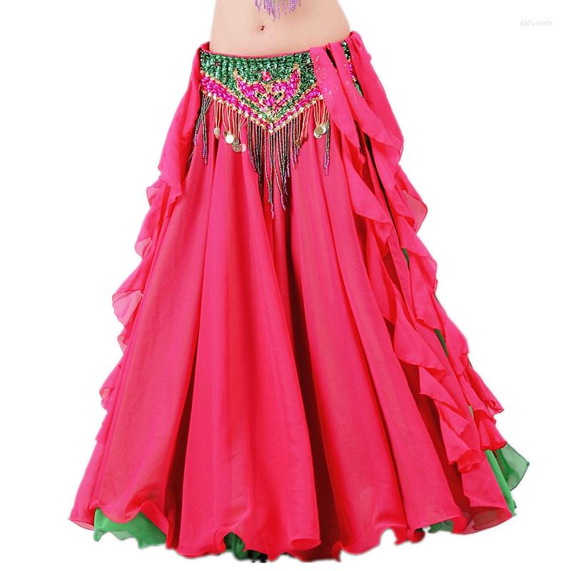 Stage Wear 2023 Double Colors Women Belly Dance Clothes Full Circle Maxi Skirt Side Split Long Skirts (without Belt), Green orange
Stage Wear 2023 Double Colors Women Belly Dance Clothes Full Circle Maxi Skirt Side Split Long Skirts (without Belt), Green orange