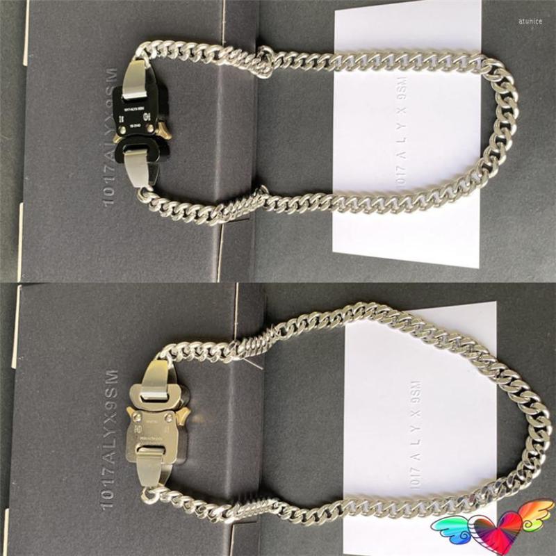 Chains Classic 1017 ALYX 9SM Buckle Necklace 2023 Men Women 1:1 Necklaces High Quality Logo Stainless Steel Chain