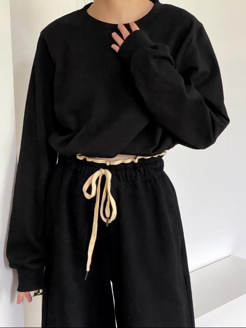 Women' Two Piece Pants 2023 Cotton Pullover Sweatshirt Sweatpants Black Casual Sports Suit, Tops
Women' Two Piece Pants 2023 Cotton Pullover Sweatshirt Sweatpants Black Casual Sports Suit, Tops