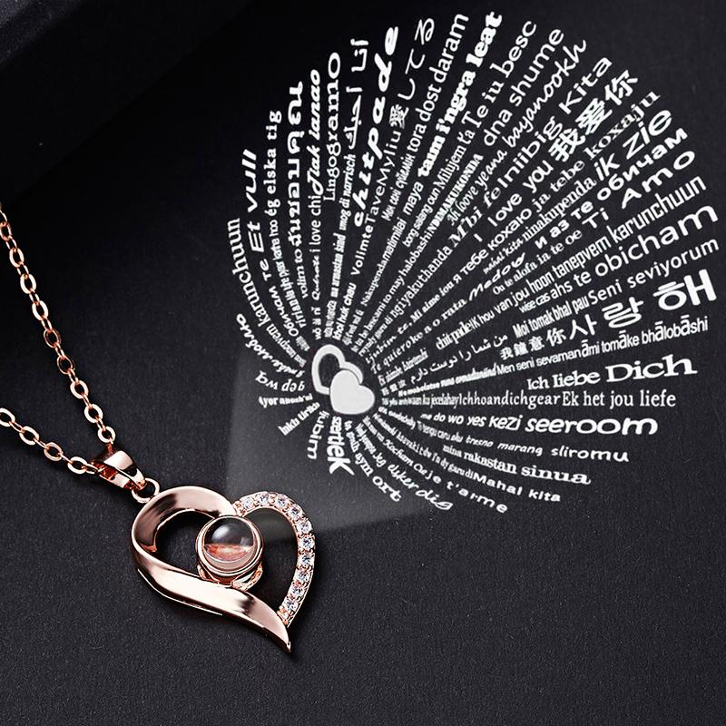 Pendant Necklaces Trendy 100 Languages I Love You Projection Necklace For Women Romantic Heart Wedding Promise Jewelry GiftsPendant
Pendant Necklaces Trendy 100 Languages I Love You Projection Necklace For Women Romantic Heart Wedding Promise Jewelry GiftsPendant