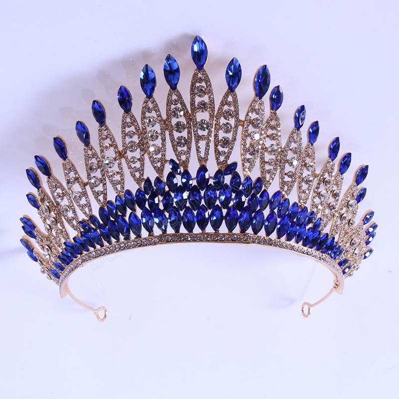 Luxury Sky Blue Crystal Crown Hair Accessories Tiara For Women Wedding Bridal Red Red Green Rhinestone Crown Hair Jewelry
Luxury Sky Blue Crystal Crown Hair Accessories Tiara For Women Wedding Bridal Red Red Green Rhinestone Crown Hair Jewelry