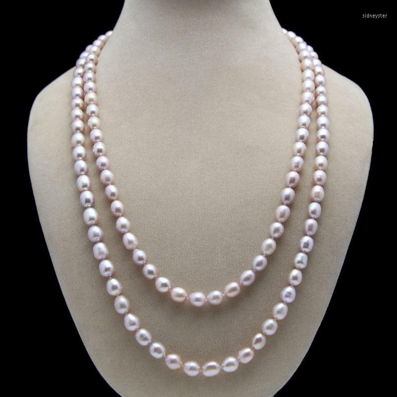 Chains Hand Knotted 8-9mm Purple Rice Freshwater Cultured Pearl Necklace 76cm Fashion Jewelry
Chains Hand Knotted 8-9mm Purple Rice Freshwater Cultured Pearl Necklace 76cm Fashion Jewelry