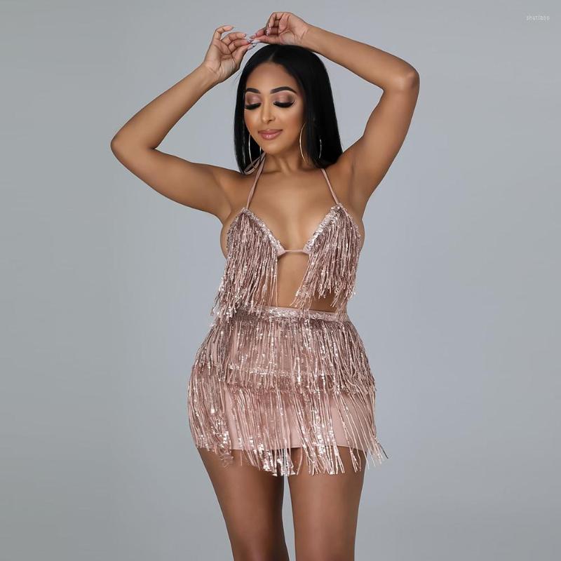 Work Dresses SUJYing 2023 Fashion Sexy Women' Fall Strap Small Halter Top Sequins Cute Fringe Back Two-piece Shorts Set, Black
Work Dresses SUJYing 2023 Fashion Sexy Women' Fall Strap Small Halter Top Sequins Cute Fringe Back Two-piece Shorts Set, Black