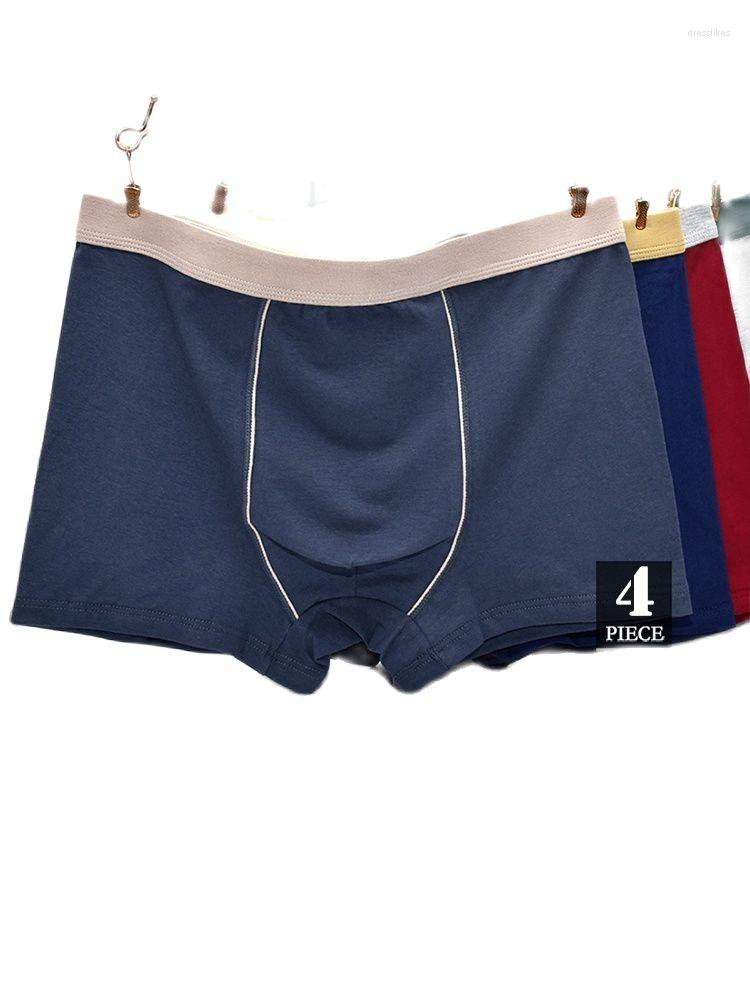 Underpants Men's Boxers Fertilizer Increased Cotton Underwear Pants Loose Fat Shorts Summer Big Yards Man Four Pair Of Drawers, Auburn 
Underpants Men's Boxers Fertilizer Increased Cotton Underwear Pants Loose Fat Shorts Summer Big Yards Man Four Pair Of Drawers, Auburn