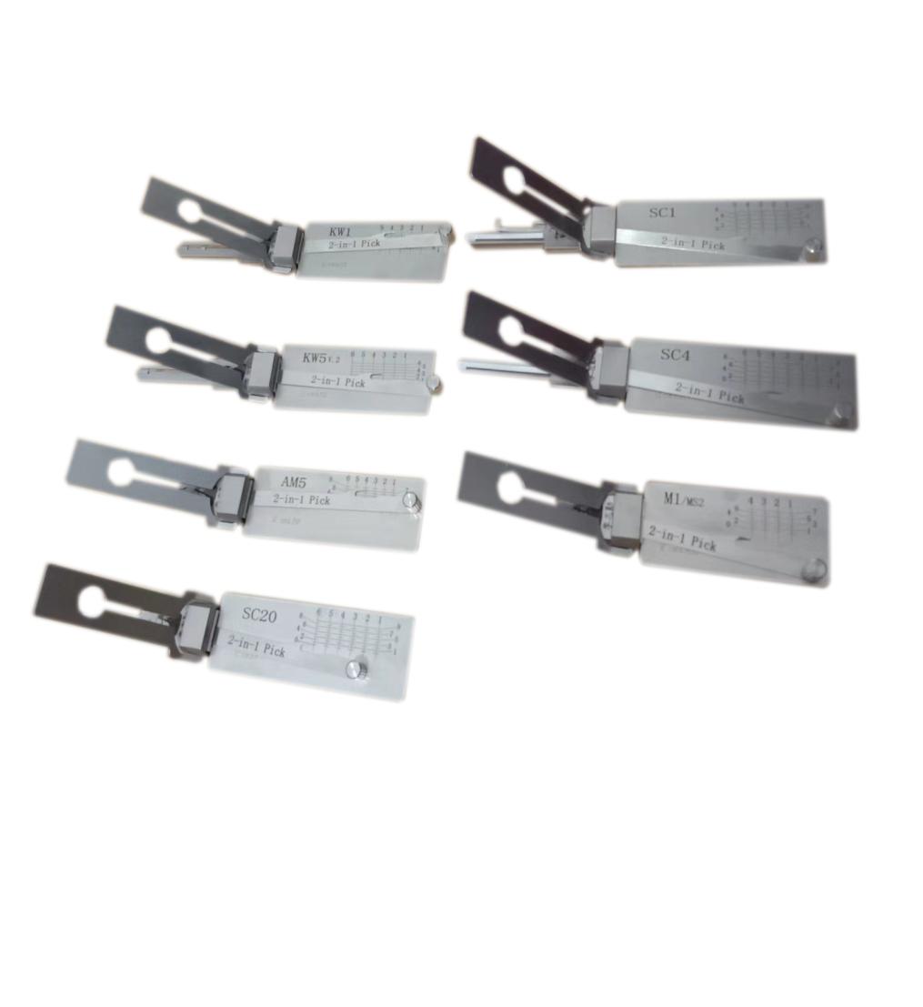 Locksmith Set Tools Original Lishi 2 IN 1 SC1 SC4 KW1 KW5 AM5 M1MS2 SC20 BE26 BE27 Lock Pick and decoder Set8708201
Locksmith Set Tools Original Lishi 2 IN 1 SC1 SC4 KW1 KW5 AM5 M1MS2 SC20 BE26 BE27 Lock Pick and decoder Set8708201