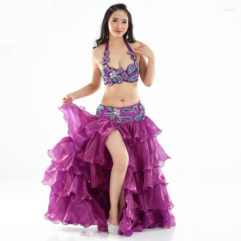 Stage Wear #876 Professional Orient Dancewear Belly Dance 2pcs Outfit Set ( Bra & Skirt) Egypt Women Costumes Performance, Purple
Stage Wear #876 Professional Orient Dancewear Belly Dance 2pcs Outfit Set ( Bra & Skirt) Egypt Women Costumes Performance, Purple