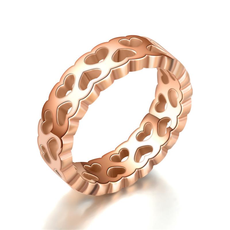 Wedding Rings Jewelry Gift Stainless Steel Fashion Peach Heart Rose Gold Women Titanium Female Ring Vintage Party For Girls
Wedding Rings Jewelry Gift Stainless Steel Fashion Peach Heart Rose Gold Women Titanium Female Ring Vintage Party For Girls