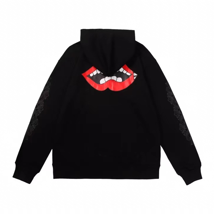 Men Hoodie Women European and American Street Hoodies with Dark Stripes Red Lips Printing, White
Men Hoodie Women European and American Street Hoodies with Dark Stripes Red Lips Printing, White