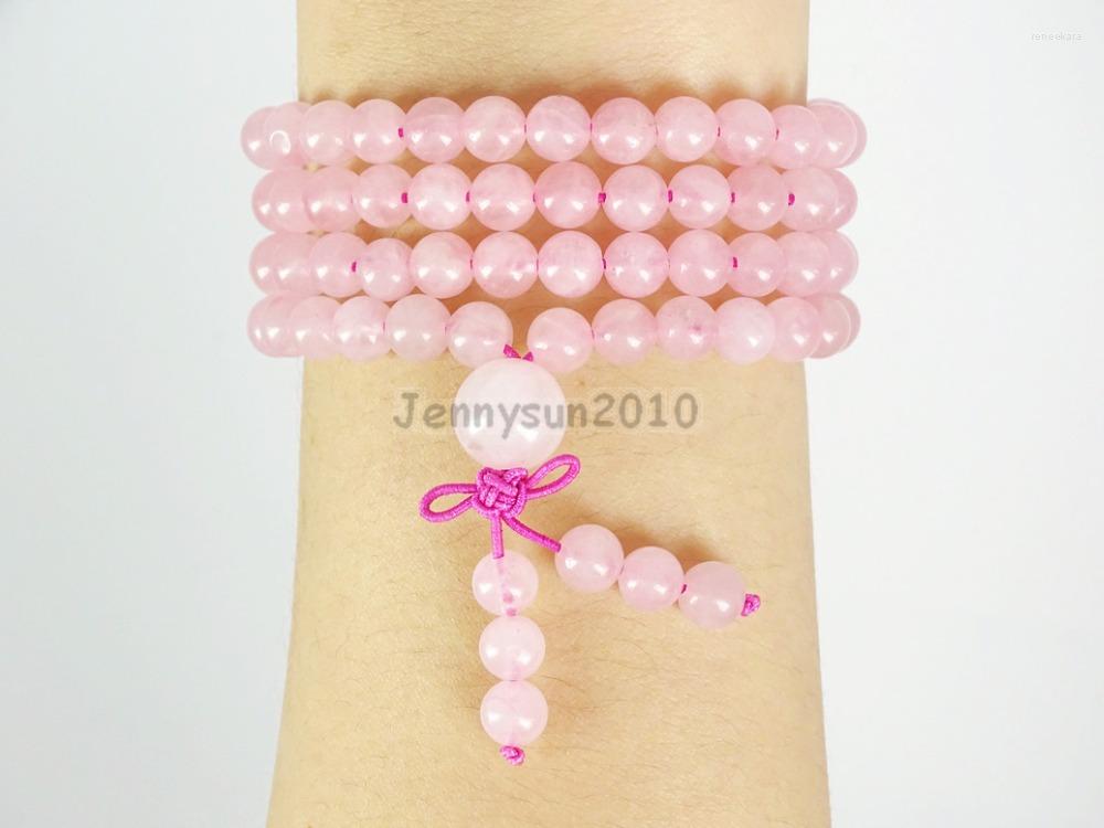 Strand Natural Rose Quart-z 6mm Gems Stone Buddhist 108 Beads Prayer Mala Multi-Purpose Stretchy Bracelet Necklace 5Strands/ Pack
Strand Natural Rose Quart-z 6mm Gems Stone Buddhist 108 Beads Prayer Mala Multi-Purpose Stretchy Bracelet Necklace 5Strands/ Pack