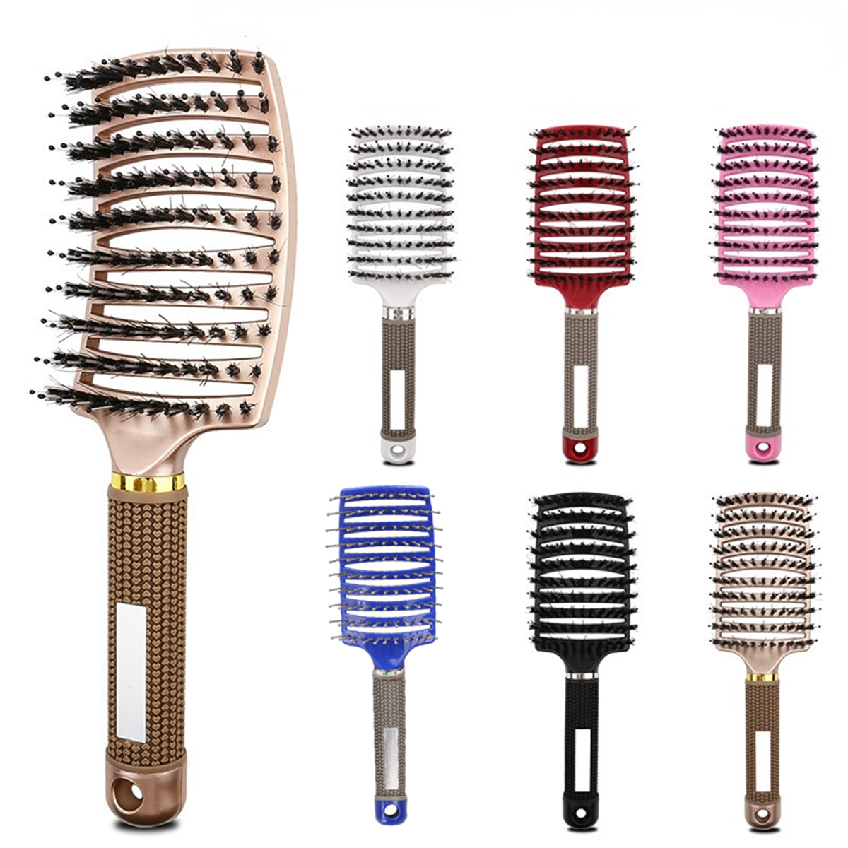 Hair Brush Scalp Massage Comb Hairbrush Bristle&Nylon Women Wet Curly Detangle Hair Brush for Salon Hairdressing Styling Tools
Hair Brush Scalp Massage Comb Hairbrush Bristle&Nylon Women Wet Curly Detangle Hair Brush for Salon Hairdressing Styling Tools