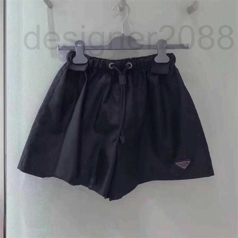 Women' Shorts designer Casual fashion triangle drawstring nylon shorts women' 23 summer new loose slim high waist wide leg pants SPQD, Black2
Women' Shorts designer Casual fashion triangle drawstring nylon shorts women' 23 summer new loose slim high waist wide leg pants SPQD, Black2