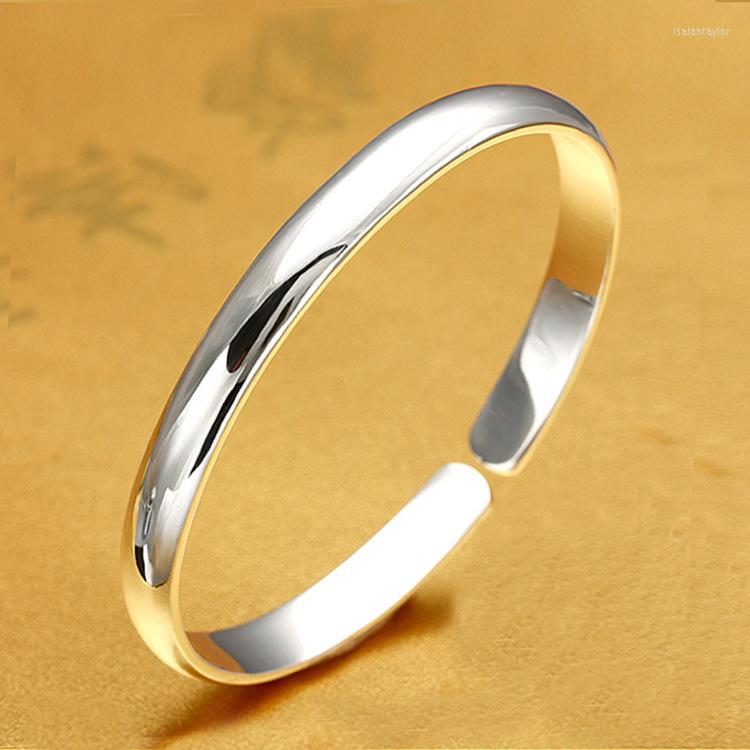 Bangle YSH006 Imperial Concubine 999 Sterling Silver Bangles Simple Noble Smooth Opening Women's Bracelet
Bangle YSH006 Imperial Concubine 999 Sterling Silver Bangles Simple Noble Smooth Opening Women's Bracelet