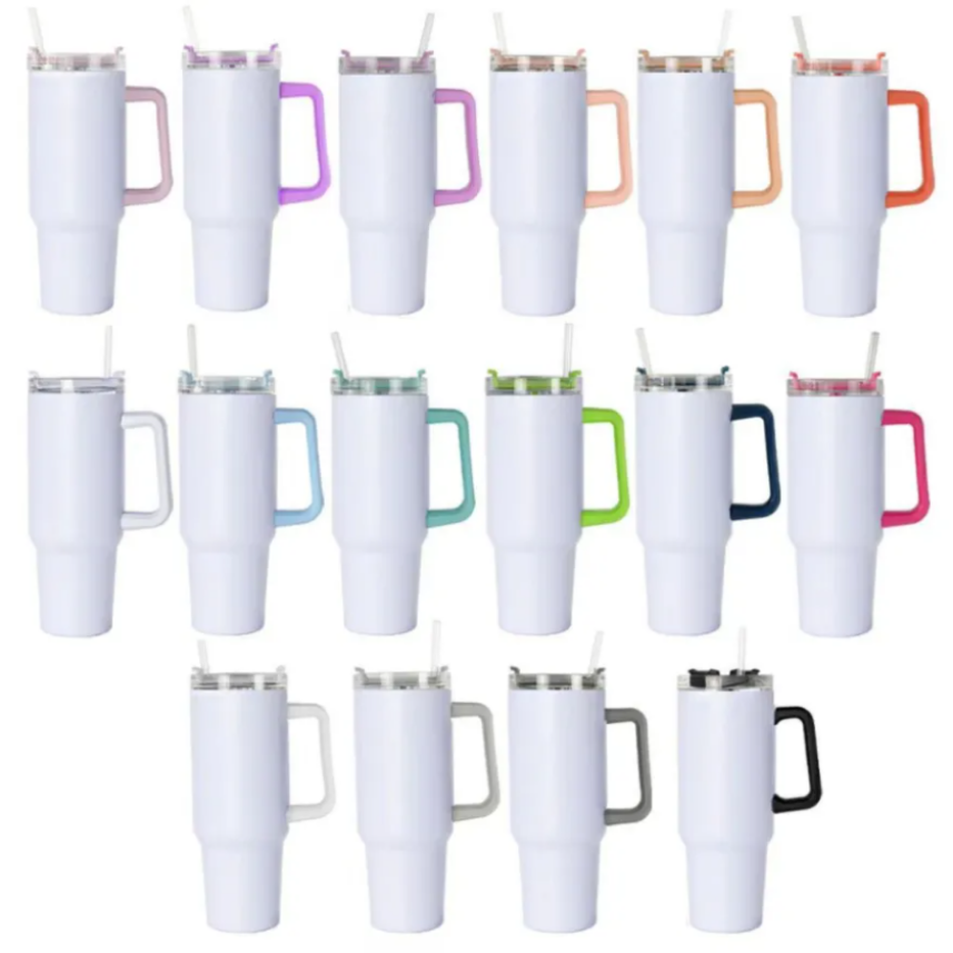 nichiorve New Sublimation Blank Tumbler Stainless Steel Double wall Vacuum Insulated 40oz Sublimation Tumbler with Handle, White
nichiorve New Sublimation Blank Tumbler Stainless Steel Double wall Vacuum Insulated 40oz Sublimation Tumbler with Handle, White