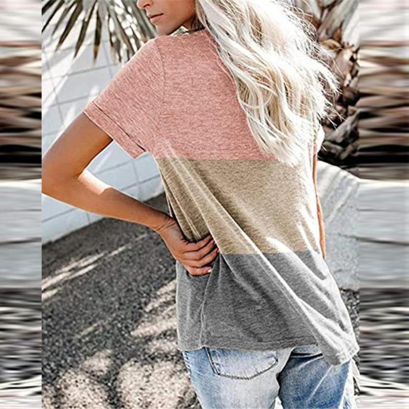 Women's T Shirts Loose Top Patchwork Solid Color Breathable Womens Blouse For Home, Green
Women's T Shirts Loose Top Patchwork Solid Color Breathable Womens Blouse For Home, Green