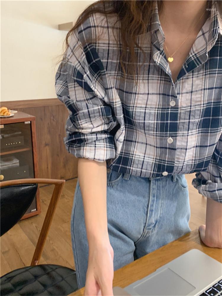 Women's Blouses Women Blouse Female Shirt Summer Womens Spring Blusas Casual Elegant Vintage Long Sleeve Cotton Oversize Loose Plaid
Women's Blouses Women Blouse Female Shirt Summer Womens Spring Blusas Casual Elegant Vintage Long Sleeve Cotton Oversize Loose Plaid