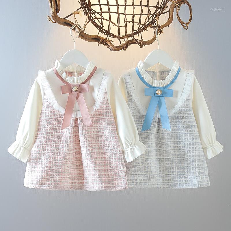 Girl Dresses Spring And Autumn Girls' Dress Pink Princess Baby Fake Two Pieces Fashionable Skirt Flower Long Sleeve Bowknot
Girl Dresses Spring And Autumn Girls' Dress Pink Princess Baby Fake Two Pieces Fashionable Skirt Flower Long Sleeve Bowknot