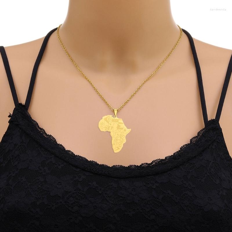 Chains Stainless Steel Africa Outline Pendant Chain Map Necklace Fashion Jewelry Decoration Gift For Men Women
Chains Stainless Steel Africa Outline Pendant Chain Map Necklace Fashion Jewelry Decoration Gift For Men Women