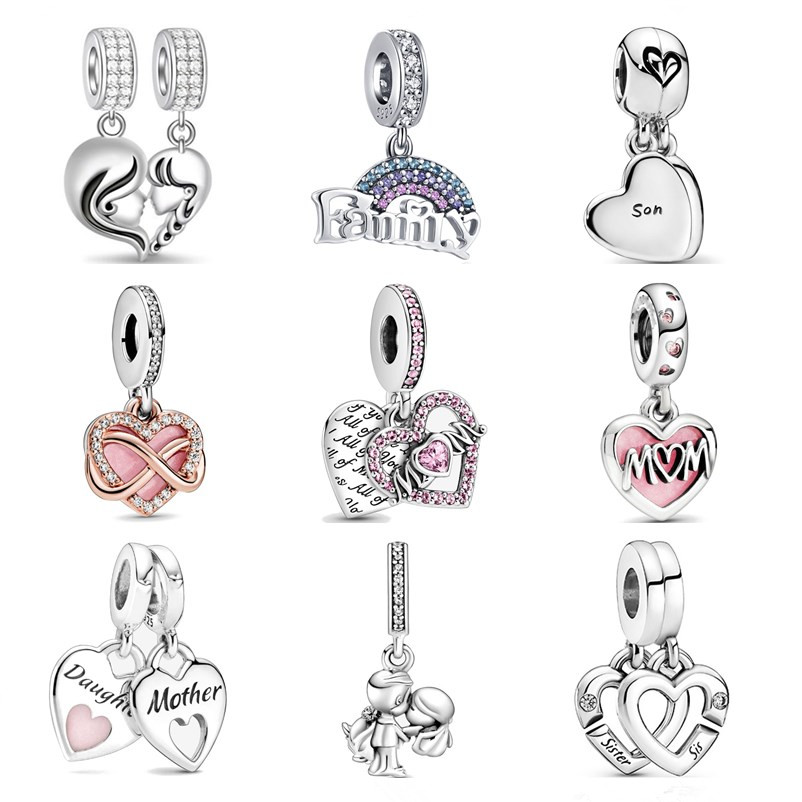 925 silver Fit Pandora Original charms DIY Pendant women Bracelets beads Son Daughter Sister Mother Pendant Amulet Gift
925 silver Fit Pandora Original charms DIY Pendant women Bracelets beads Son Daughter Sister Mother Pendant Amulet Gift