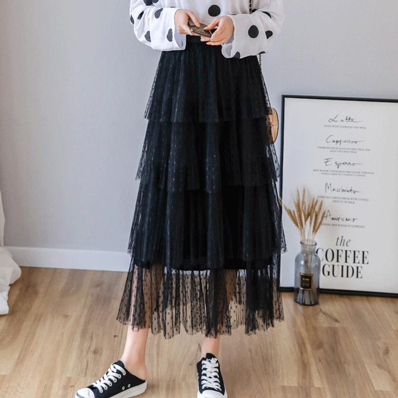 Skirts Sweet Gauze Pleated Skirt Young Women Spring Autumn 2023 Mid-length Yarn Cupcake Ins Ladies Long SXHBSQ786, Black
Skirts Sweet Gauze Pleated Skirt Young Women Spring Autumn 2023 Mid-length Yarn Cupcake Ins Ladies Long SXHBSQ786, Black