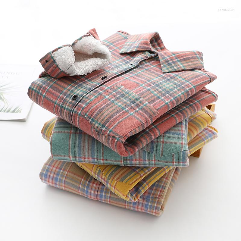 Women's Blouses Women Winter Keep Warm Cotton Plaid Blouse Fashion Long Sleeve Turn-down Collar Pocket Velvet Shirt Lady Tops Blusas, 13
Women's Blouses Women Winter Keep Warm Cotton Plaid Blouse Fashion Long Sleeve Turn-down Collar Pocket Velvet Shirt Lady Tops Blusas, 13