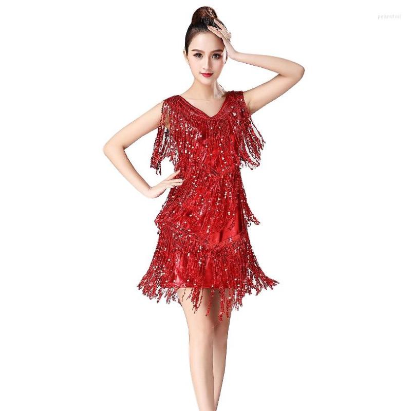 Stage Wear Performance Women Dancewear Dinner Dress Salsa Costume Set With Necklace Ballroom Competition Sequins Latin Dresses For Girls, Red
Stage Wear Performance Women Dancewear Dinner Dress Salsa Costume Set With Necklace Ballroom Competition Sequins Latin Dresses For Girls, Red