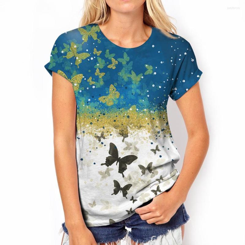 Women's T Shirts Summer 3d Women's O-neck T-shirts Butterfly Printed Short Sleeve Tops Fashion Harajuku Casual Oversized Female Luxury, A01-hy00523
Women's T Shirts Summer 3d Women's O-neck T-shirts Butterfly Printed Short Sleeve Tops Fashion Harajuku Casual Oversized Female Luxury, A01-hy00523