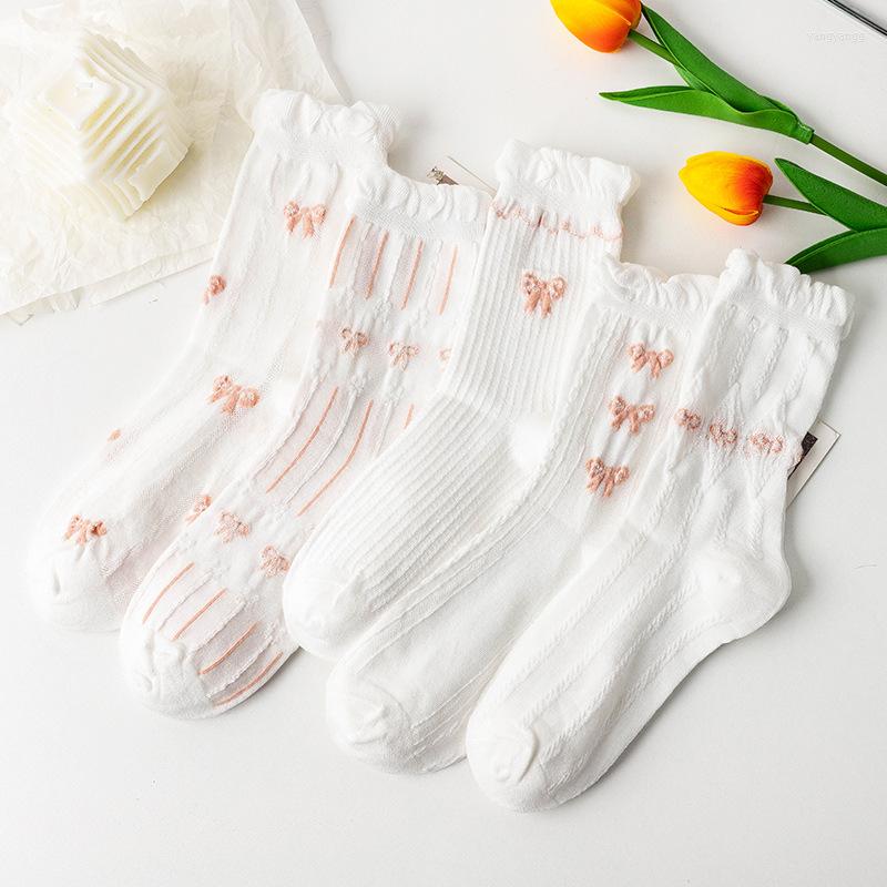 Women Socks White Flower For Cotton Summer Thin Tube Bubble Mouth Korean Bow Lovely Kawaii
Women Socks White Flower For Cotton Summer Thin Tube Bubble Mouth Korean Bow Lovely Kawaii