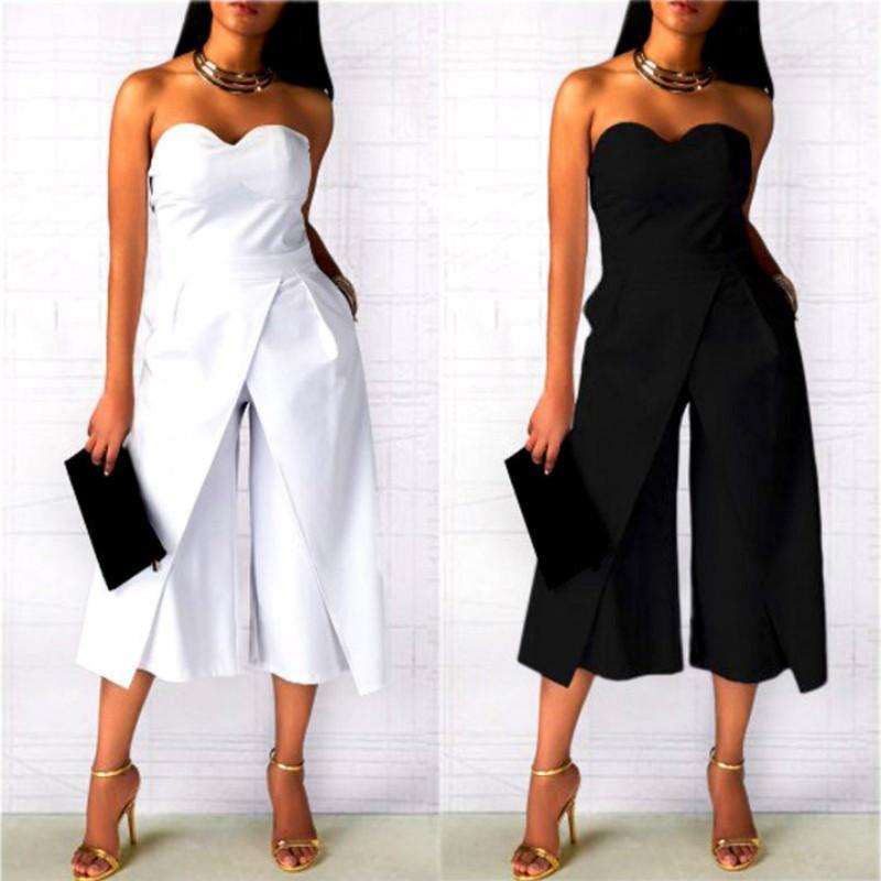 Women' Pants & Capris Fashion Women Ladies Clubwear Strapless Playsuit Bodycon Party Jumpsuit Romper Stylish Womens Loose Long Jumpsuits, Black
Women' Pants & Capris Fashion Women Ladies Clubwear Strapless Playsuit Bodycon Party Jumpsuit Romper Stylish Womens Loose Long Jumpsuits, Black
