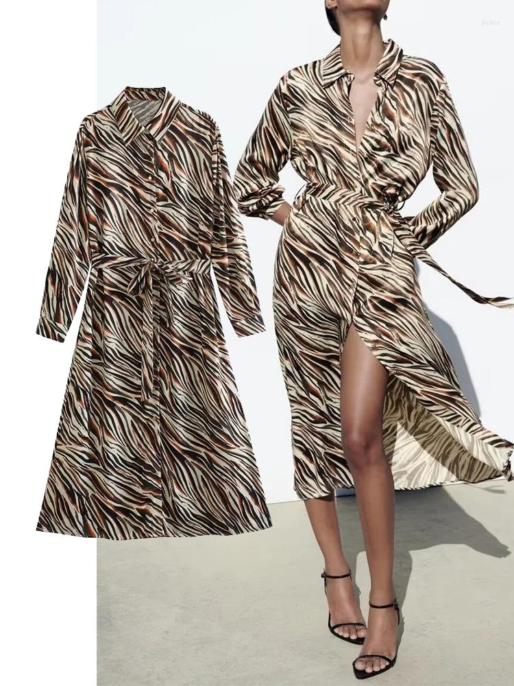 Casual Dresses Women Dress Animal Printed Midi Spring Summer Turn Down Collar Mid-Calf Evening Party, Picture shown
Casual Dresses Women Dress Animal Printed Midi Spring Summer Turn Down Collar Mid-Calf Evening Party, Picture shown