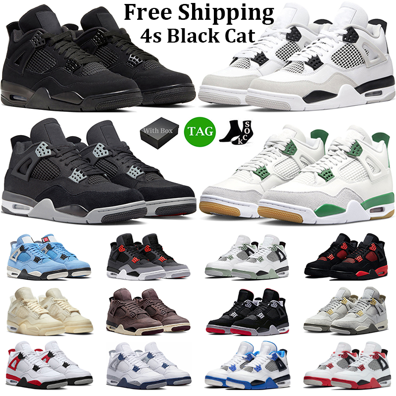 With Box 4 Basketball Shoes Men Women 4s Black Cat Pine Green Seafoam Military Black Red Thunder White Cement Bred Mens Trainers Sports Sneakers, #31
With Box 4 Basketball Shoes Men Women 4s Black Cat Pine Green Seafoam Military Black Red Thunder White Cement Bred Mens Trainers Sports Sneakers, #31