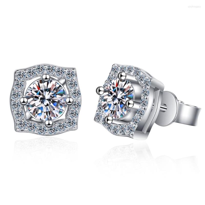 Stud Earrings Passed Diamond Test Excellent Moissanite Ear Studs 925 Sterling Silver Quadrangular Earring Women Fashion Wedding Luxury Gift
Stud Earrings Passed Diamond Test Excellent Moissanite Ear Studs 925 Sterling Silver Quadrangular Earring Women Fashion Wedding Luxury Gift