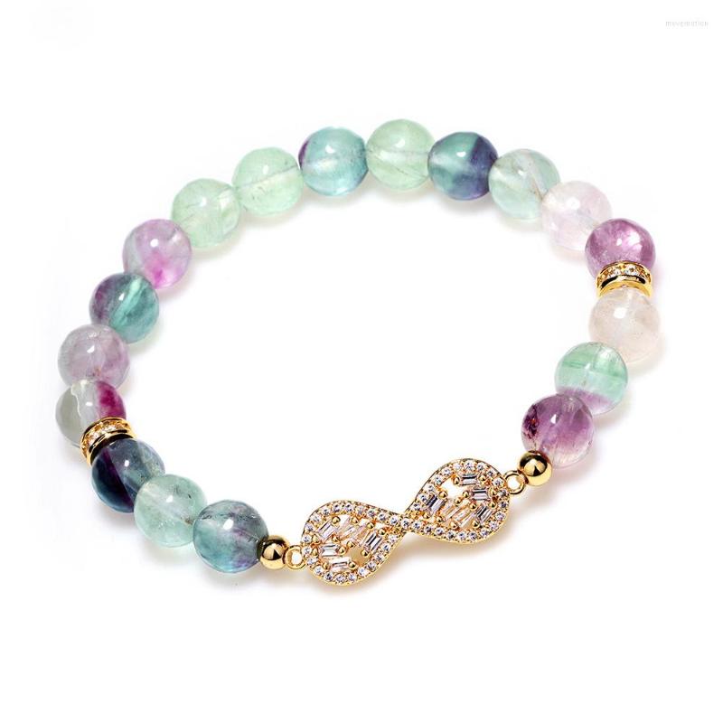 Charm Bracelets Colorful Fluorite Natural Gemstone Bracelet Crystal Reiki Women Jewelry Gift Wholesale For Luxury
Charm Bracelets Colorful Fluorite Natural Gemstone Bracelet Crystal Reiki Women Jewelry Gift Wholesale For Luxury