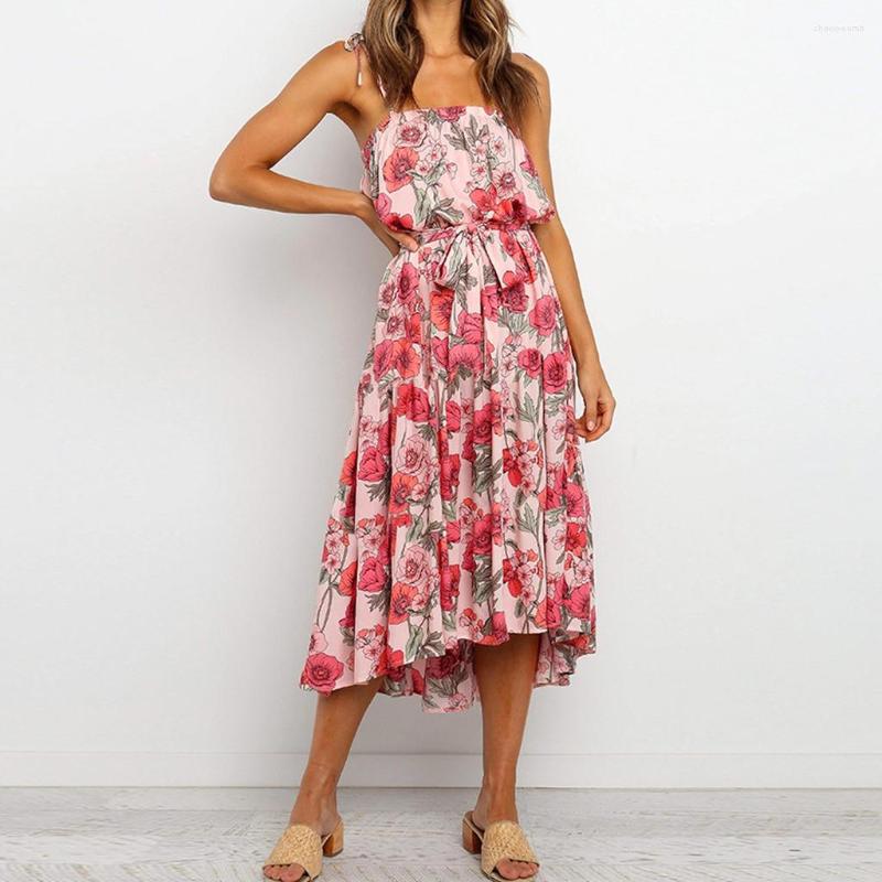 Casual Dresses Women Summer Boho Spaghetti Strap Bandage Long Sweet Square Collar Backless Party Dress Mid-Calf Sundress Vestidos Mujer
Casual Dresses Women Summer Boho Spaghetti Strap Bandage Long Sweet Square Collar Backless Party Dress Mid-Calf Sundress Vestidos Mujer