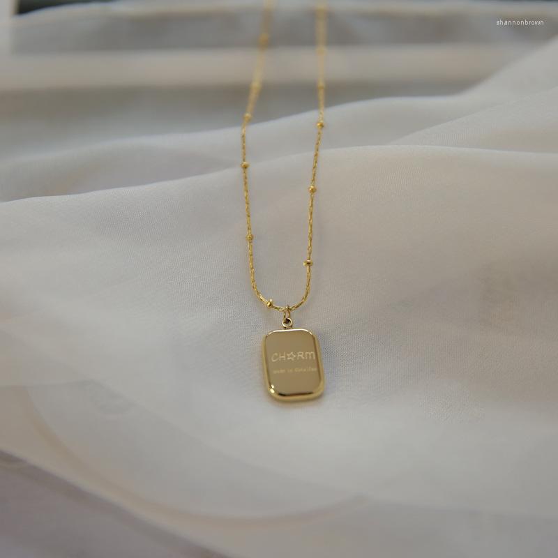 Pendant Necklaces Charm Simple Design Gold Plated Necklace For Women Stainless Steel Choker Jewelry Accessories
Pendant Necklaces Charm Simple Design Gold Plated Necklace For Women Stainless Steel Choker Jewelry Accessories