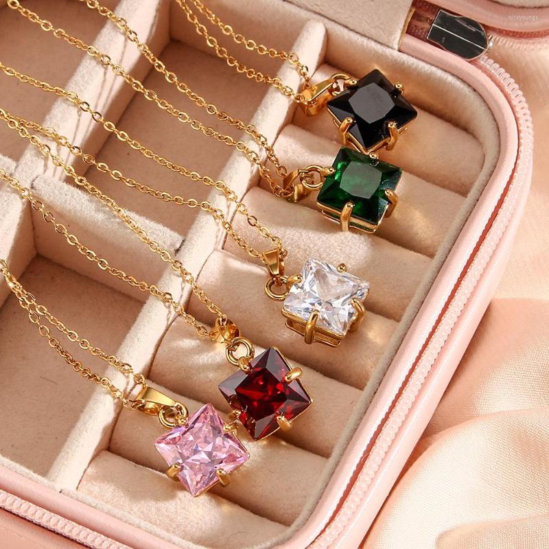 Chains Fashion Zircon Inlaid Pendant Necklace Customized Stainless Steel Jewelry Confession Mother Day Gifts
Chains Fashion Zircon Inlaid Pendant Necklace Customized Stainless Steel Jewelry Confession Mother Day Gifts