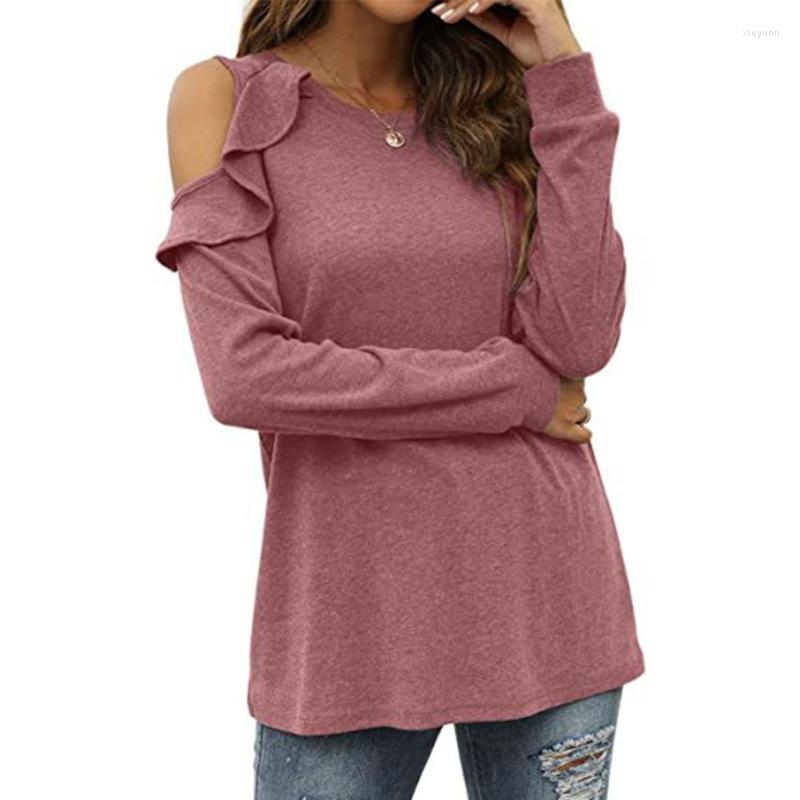 Women' T Shirts 066C Womens Sexy Cutout Cold Shoulder Tunic Top Ruffled Long Sleeve Blouse, Red
Women' T Shirts 066C Womens Sexy Cutout Cold Shoulder Tunic Top Ruffled Long Sleeve Blouse, Red