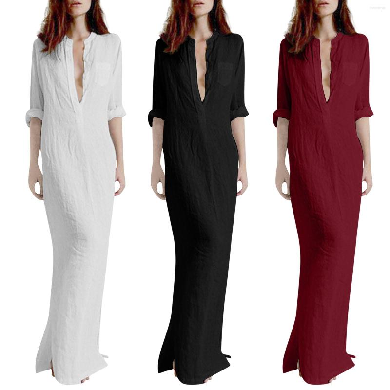 Casual Dresses Elegant Women' For Party 2023 Summer Button Up Split Floral Cotton Vintage Vestido Tassels Flowy Maxi Long Dress, Wine
Casual Dresses Elegant Women' For Party 2023 Summer Button Up Split Floral Cotton Vintage Vestido Tassels Flowy Maxi Long Dress, Wine