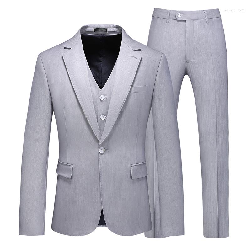 Men's Suits Luxury Handsome Suit Three-piece Men's Wedding Man Business Casual Office Vest Jacket Trousers, Light grey
Men's Suits Luxury Handsome Suit Three-piece Men's Wedding Man Business Casual Office Vest Jacket Trousers, Light grey