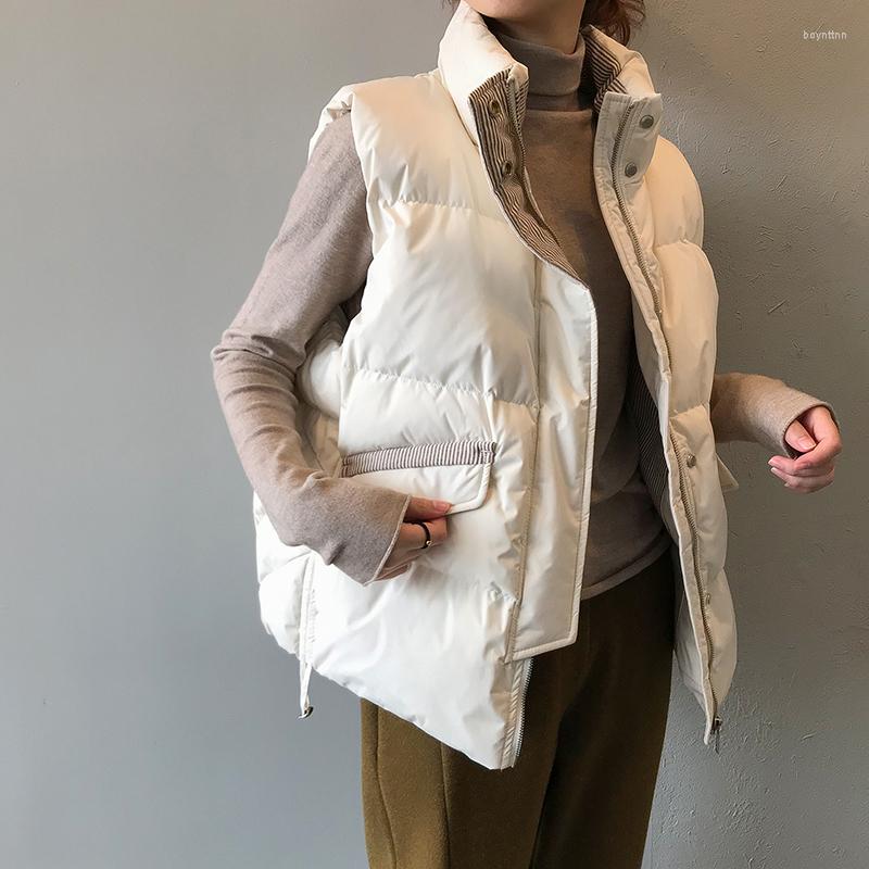 Women's Vests Est Women Stripe Thicken Winter Sleeveless Jacket Cotton Down Vest Coat Ashion Outwear Female Short Section Waistcoat K1505, Beige
Women's Vests Est Women Stripe Thicken Winter Sleeveless Jacket Cotton Down Vest Coat Ashion Outwear Female Short Section Waistcoat K1505, Beige