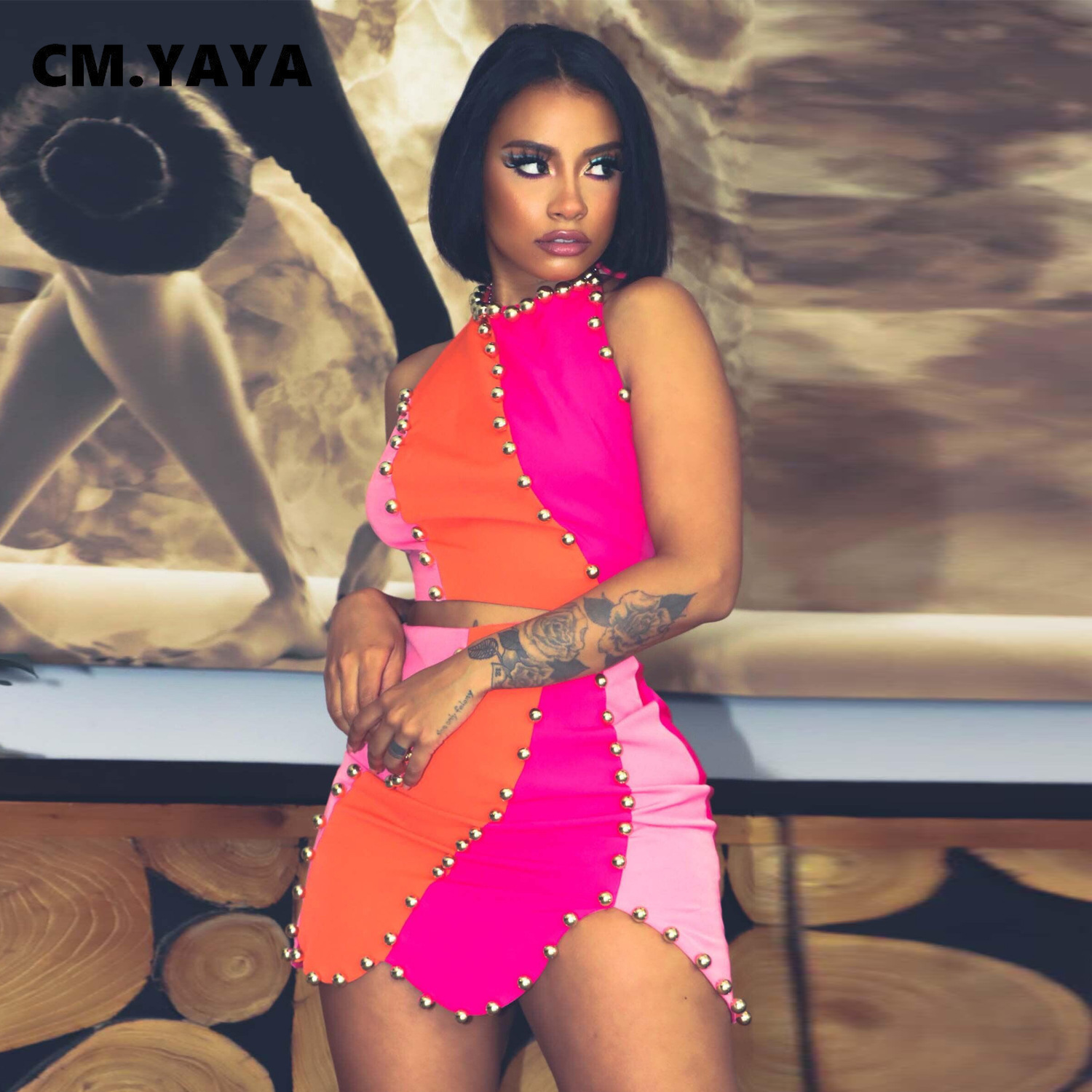Two Piece Dress CMYAYA Elegant Women Beading Colorblocked Midi Bodycon Mini A line Skirt Suit and Sleeveless Tank 2 Set Outfits 230317, Skirt set
Two Piece Dress CMYAYA Elegant Women Beading Colorblocked Midi Bodycon Mini A line Skirt Suit and Sleeveless Tank 2 Set Outfits 230317, Skirt set