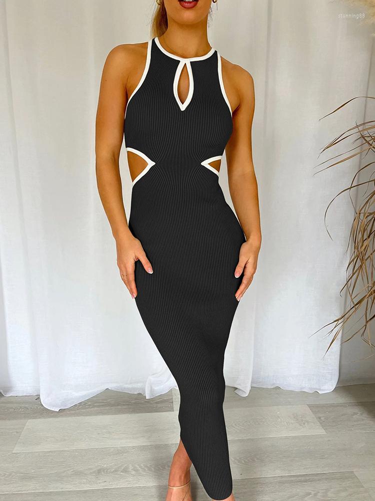 Casual Dresses Summer Knited Bodycon Maxi Dress 2023 Sleeveless Backless Hollow Women' Long Party Evening Club Vestidos, Black
Casual Dresses Summer Knited Bodycon Maxi Dress 2023 Sleeveless Backless Hollow Women' Long Party Evening Club Vestidos, Black