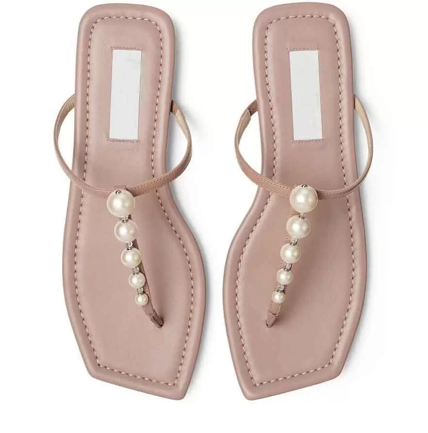 Eye-catching Summer Alaina Sandals Shoes For Women Ballet Flat Pink Black Leather Slipper & Beach Slide with Pearl Embellishment Flip Flops
Eye-catching Summer Alaina Sandals Shoes For Women Ballet Flat Pink Black Leather Slipper & Beach Slide with Pearl Embellishment Flip Flops